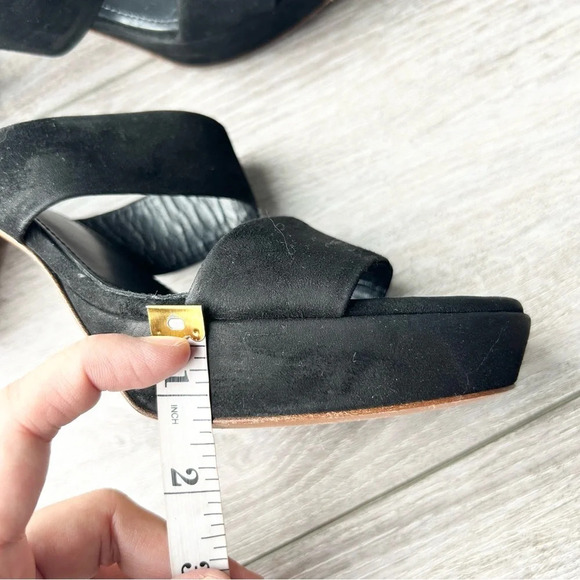 Mansur Gavriel Black Suede Full Leather Slide Sandal Made in Italy - Picture 16 of 16